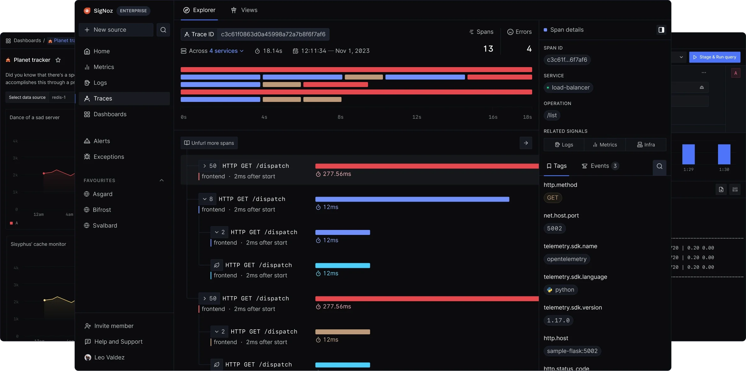 Integrating traces and logs with metrics for comprehensive observability